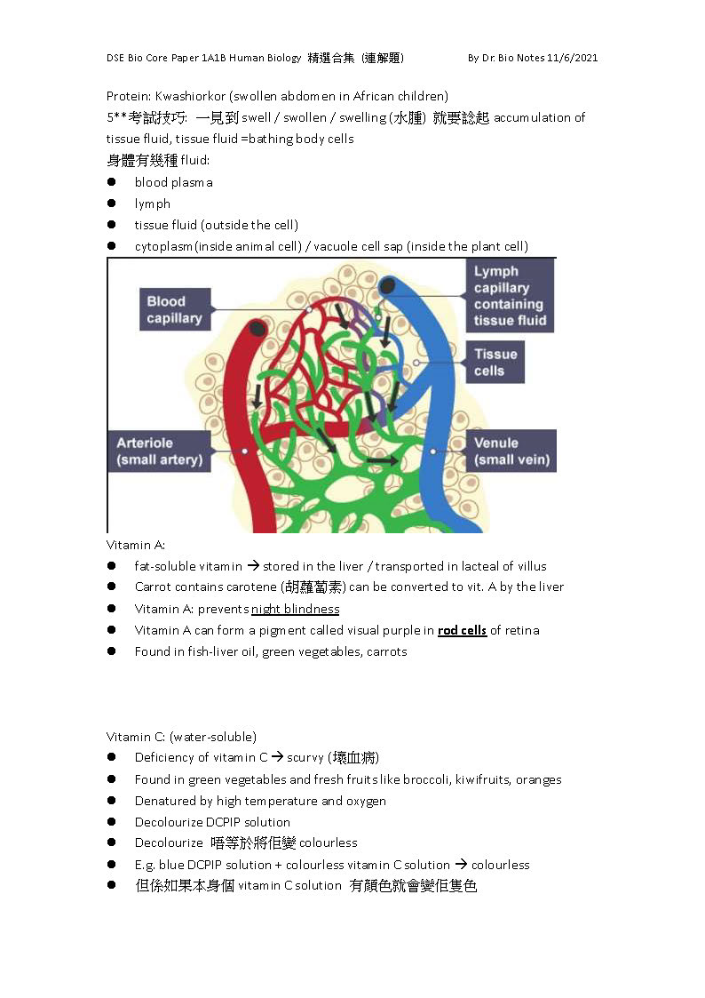 sample of DSE Bio Core Paper 1A1B Human Biology 精選合集_頁面_02